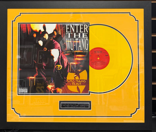 Wu-Tang Clan 24x20" Framed Vinyl Record - Enter the Wu-Tang 36 Chambers