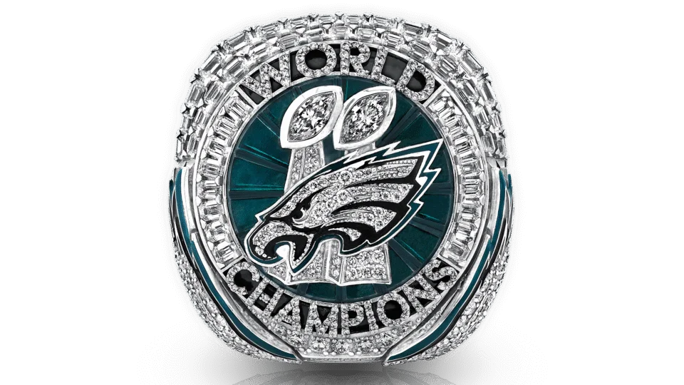2024 Eagles Super Bowl LIX Replica Ring with Pop-Out Wings