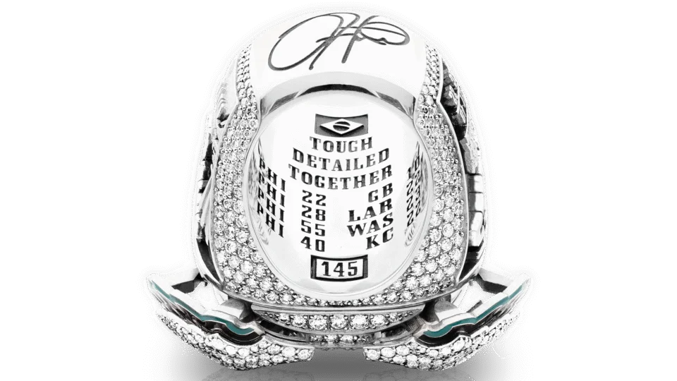 2024 Eagles Super Bowl LIX Replica Ring with Pop-Out Wings