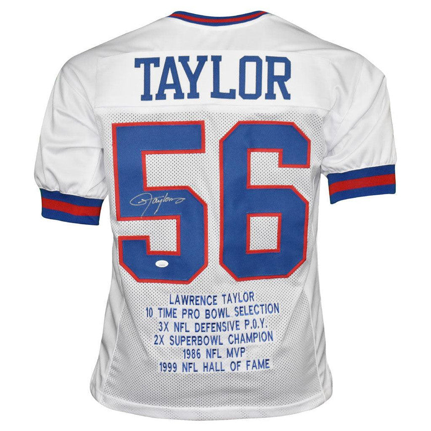 Basic Custom Framed Lawrence Taylor Signed Custom Jersey (JSA Authenticated)